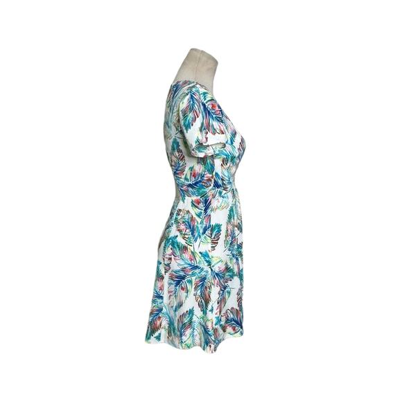 Show Me Your Mumu white blue tropical print mini dress size Small - Picture 13 of 15